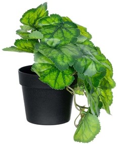 Τεχνητό Φυτό Begonia 20949 Φ23x16cm Green GloboStar Πολυαιθυλένιο,Ύφασμα