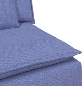 vidaXL Μοντέρνος Καναπές με Μαξιλάρια, Τζιν, Μπλε