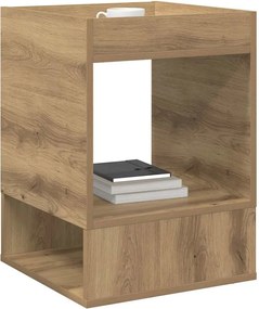 vidaXL End Table Artisan Oak 40 x 40 x 56 εκ. Επεξεργασμένο ξύλο