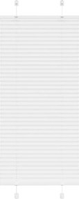 vidaXL Πλισέ περσίδα Λευκό 60x150 cm Πλάτος υφάσματος 59,4 cm