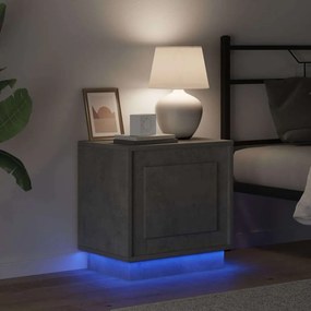 vidaXL Κομοδίνο 2 pcs Σκυρόδεμα Γκρι 44 x 34,5 x 45 εκ