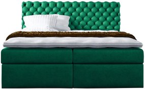 Επενδυμένο κρεβάτι Piano-Prasino-180 x 200