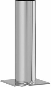 vidaXL Επέκταση Κεφαλής Καμινάδας Ασημί 24 x 24 x 50 εκ.