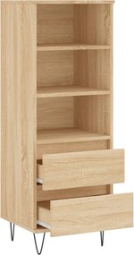 vidaXL Ντουλάπι Sonoma Δρυς 40x36x110 εκ. από Επεξεργασμένο Ξύλο