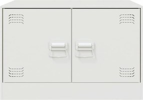 vidaXL Τραπεζάκι Σαλονιού Λευκό 67 x 50 x 44 εκ. από Ατσάλι