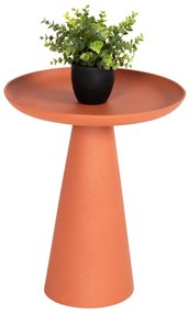 SIDE TABLE DELCON  METAL IN ORANGE Φ39,5x47Hcm.