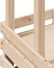 vidaXL Τραπέζι Μπαρ Κήπου με Οροφή 112,5x57x195,5 εκ. Μασίφ Πεύκο