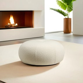 Pouffe Tina - Bouclet White Bouclet White