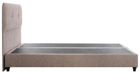 Επενδυμένο Κρεβάτι DOLORES Διπλό Nubuck Μπέζ 150x200 εκ. 150x205x105 εκ.