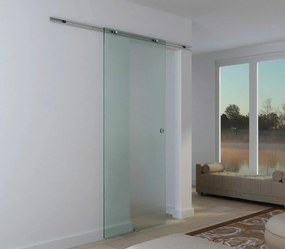 HOMCOM Συρόμενη πόρτα από γυαλί, Πόρτα ντους, Ματ γυαλί 1025 x 2050 mm