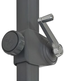 vidaXL Ομπρέλα Κήπου Taupe με Φορητή Βάση