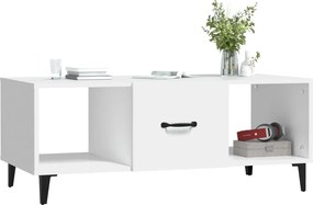 vidaXL Τραπεζάκι Σαλονιού Λευκό 102x50x40 εκ. από Επεξεργ. Ξύλο