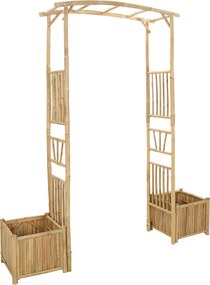 vidaXL Κήπος Αψίδα Φυσικό 177 x 40 x 205 εκ. Μπαμπού