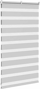 vidaXL Ζέβρα τυφλή Ανοιχτό Γκρι Πλάτος υφάσματος 65,9 εκ. Πολυεστέρας