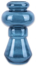 Βάζο Morgana PT3546BL Φ18x35cm Blue Present Time Glass