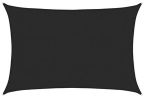 vidaXL Πανί Σκίασης Μαύρο 3 x 4,5 μ. από HDPE 160 γρ./μ²