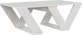 Τραπεζάκι σαλονιού Pipra Megapap χρώμα λευκό 110x60x40εκ.