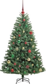 vidaXL Τεχνητό Χριστουγεννιάτικο Δέντρο με Άξονα Πράσινο 150 cm