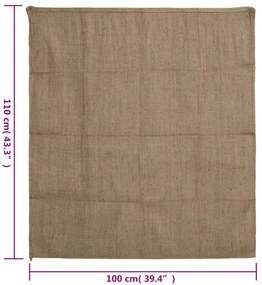 vidaXL Σακούλες από Γιούτα 10 τεμ. 100x110 εκ. 100% Γιούτα 340 γρ./τ.μ.