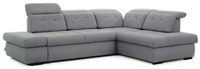 Γωνιακός καναπές Κρεβάτι Majores L, γκρί σκούρο 286x107x206cm-Δεξιά γωνία-BOG3357