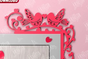 Intra απο ξύλο plywood 3mm-4mm πάχος – Γωνιές για τις πόρτες του Αγίου Βαλεντίνου | Διακόσμηση τοίχου Δίασταση  40x30 cm INTRAFABR-110743705