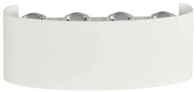 Απλίκα Τοίχου LED 7W 940lm 150° IP65 Up-Down Τετραπλή Άσπρο Φυσικό Λευκό 218618 VTAC-218618-Λευκό 218618