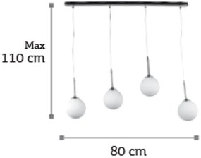 Ράγα οροφής InLight 4515-4 Πολύφωτη