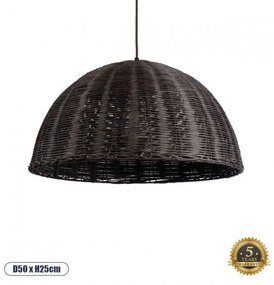 Boho Κρεμαστό Φωτιστικό Οροφής Μονόφωτο 02381 GloboStar 02381 Καφέ