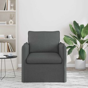 vidaXL Καναπές Σκούρο Γκρι 75 x 82 x 85 εκ ύφασμα