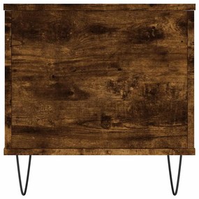vidaXL Τραπεζάκι Σαλονιού Καπνιστή Δρυς 90x44,5x45 εκ. Επεξ. Ξύλο