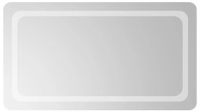vidaXL Καθρέφτης Μπάνιου με LED 50x90 εκ.