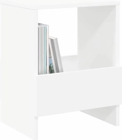 vidaXL Ράφι Περιοδικών Λευκό 35 x 30 x 45 εκ.