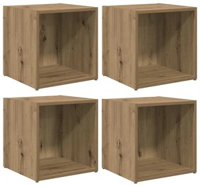 vidaXL Ντουλάπι TV 4 pcs Καφέ