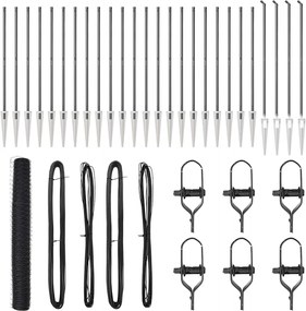 vidaXL Στύλος Περιφράξεων Γκρι 50 x 1,2 μ (δίχτυ 50 χλστ)