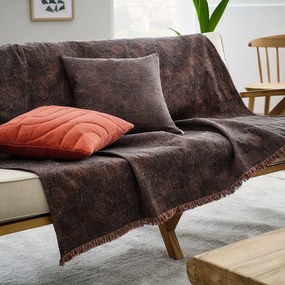 Ριχτάρι Lagertha 317/14 Chilli-Black Gofis Home Three-Seater Βαμβάκι-Πολυέστερ