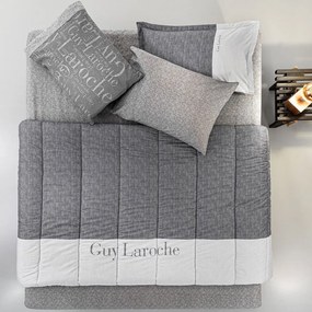 Πάπλωμα Symbol Suede Grey Guy Laroche Υπέρδιπλo 220x240cm 100% Microsuede