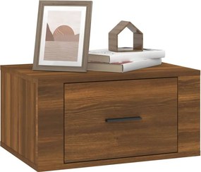 vidaXL Κομοδίνο Επιτοίχιο Καφέ Δρυς 50x36x25 εκ.