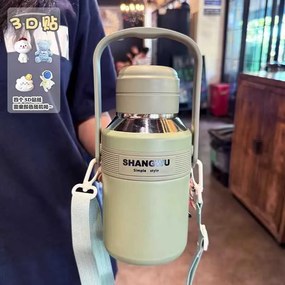 Φορητό παγούρι-θερμός - 1200ml - 696482 - Green