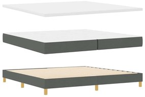 vidaXL Κρεβάτι με Ελατήρια και Στρώμα Κρεμ 90x200 εκ Υφασμα με στρώμα