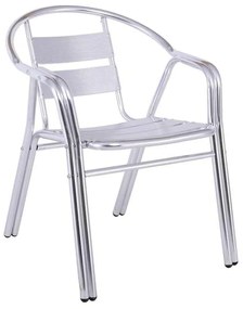 Πολυθρόνα Silver-Ii Dining Αλουμινίου . Διάσταση: 59x63x76cm