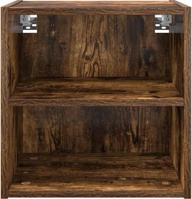 vidaXL Κρεμαστό ντουλάπι Καπνιστό Δρύς 40 x 29,5 x 40 εκ.