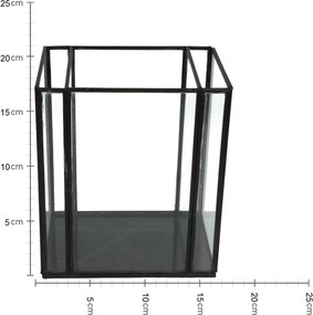 Κηροπήγιο ArteLibre Μαύρο Μέταλλο 18x13x21cm