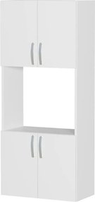 Ντουλάπα κουζίνας Armado Megapap χρώμα λευκό 60x32x140εκ.