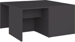 vidaXL Τραπεζάκια Σαλονιού 4 τεμ. Γκρι 33 x 33 x 33 εκ. Επεξ. Ξύλο