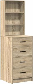 vidaXL Τραπέζι περιποίησης 3 pcs Δρύς Sonoma Επεξεργασμένο ξύλο