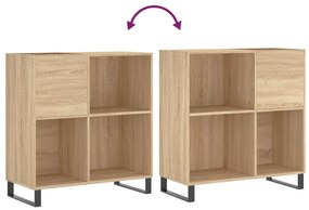 vidaXL Δισκοθήκη Sonoma Δρυς 84,5 x 38 x 89 εκ. από Επεξεργασμένο Ξύλο