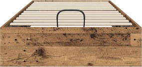 vidaXL Κρεβάτι Οθωμανικού Τύπου Παλιό ξύλο 90 x 200 cm