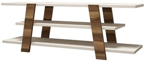 Έπιπλο Τηλεόρασης Flower 845HCT3039 120x33,6x42cm Walnut-Cream