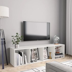 vidaXL Βιβλιοθήκη/Έπιπλο Τηλεόρασης Λευκό 143 x 30 x 36 εκ.