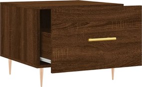 vidaXL Τραπεζάκια Σαλονιού 2 τεμ Brown Oak 50x50x40 εκ Επεξ. Ξύλο